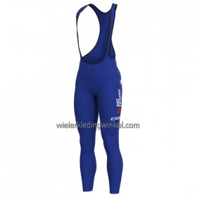 Fietsbroek Lang met Bretels 2022 BikeExchange Jayco Blauw